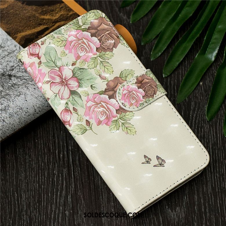 Coque Huawei Y7 2019 Étui En Cuir Dessin Animé Protection Clamshell Téléphone Portable Housse Soldes