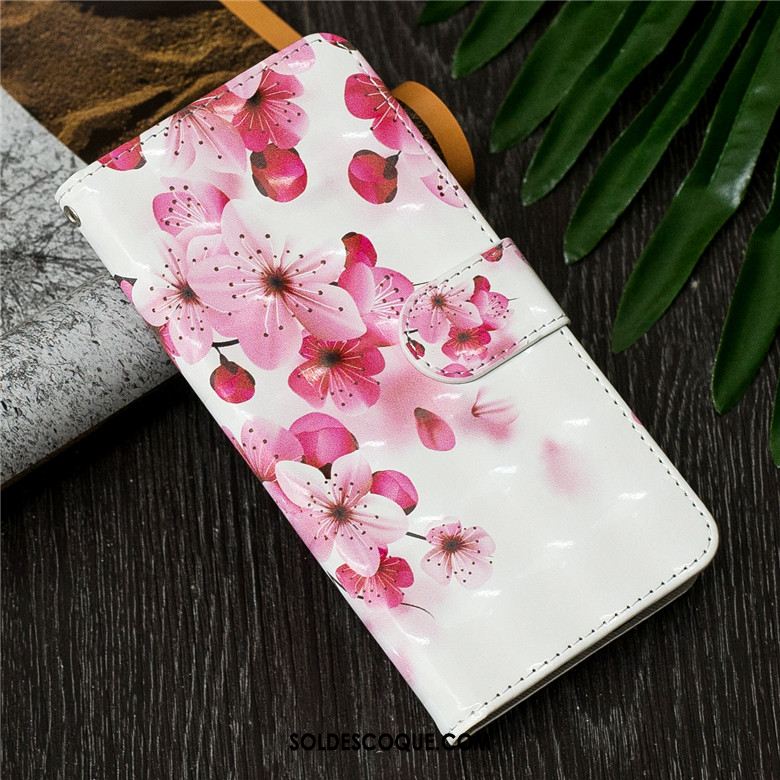 Coque Huawei Y7 2019 Étui En Cuir Dessin Animé Protection Clamshell Téléphone Portable Housse Soldes