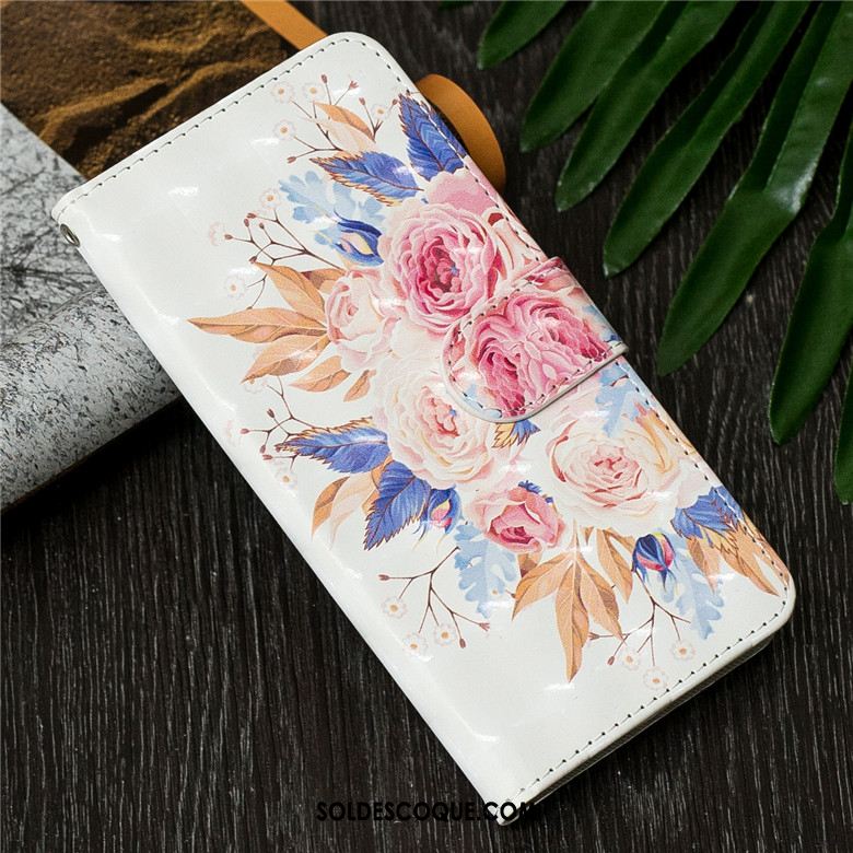 Coque Huawei Y7 2019 Étui En Cuir Dessin Animé Protection Clamshell Téléphone Portable Housse Soldes