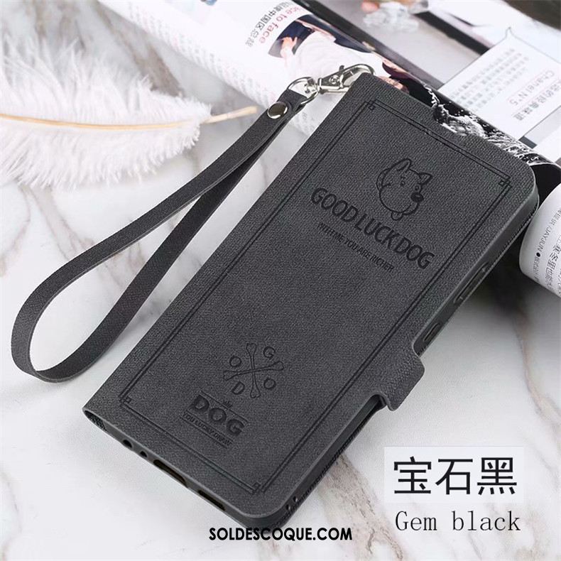 Coque Huawei Y7 2019 Étui Étui En Cuir Bleu Téléphone Portable Incassable Pas Cher