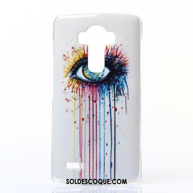 Coque Lg G4 Bordure Téléphone Portable Peinture Multicolore Animal Pas Cher