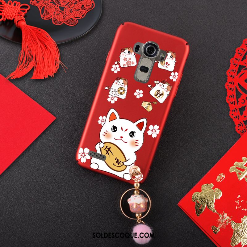 Coque Lg G4 Chiens Ornements Suspendus Incassable Étui Rouge Pas Cher