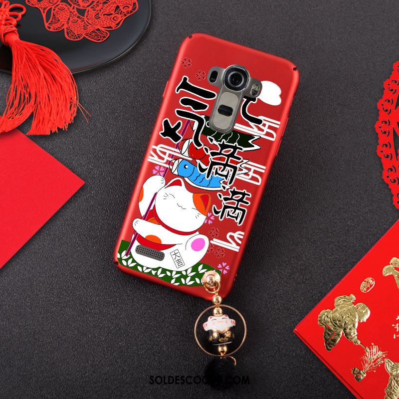 Coque Lg G4 Chiens Ornements Suspendus Incassable Étui Rouge Pas Cher