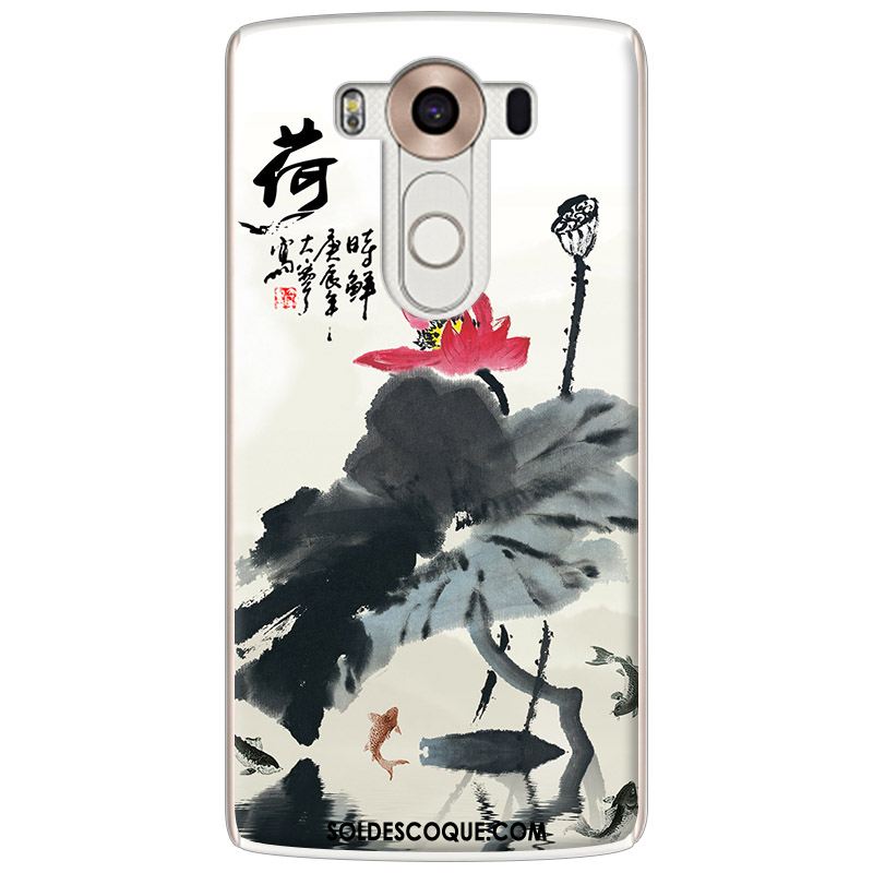 Coque Lg G4 Encre Personnalité Étui Téléphone Portable Style Chinois Soldes