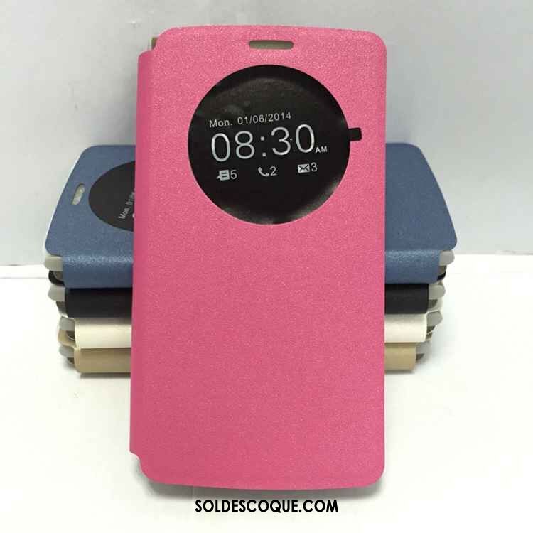 Coque Lg G4 Ouvrir La Fenêtre Support Bleu Protection Téléphone Portable Pas Cher