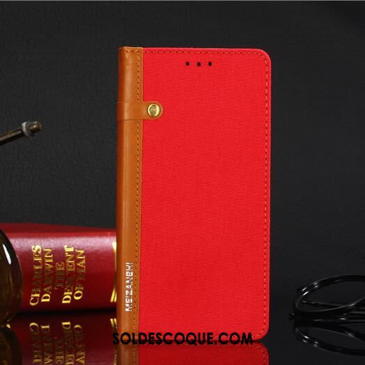 Coque Lg G4 Rouge Téléphone Portable Incassable Portefeuille Étui En Cuir Pas Cher