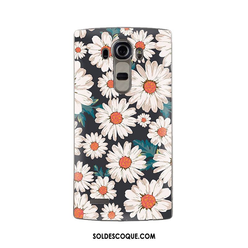 Coque Lg G4 Tout Compris Silicone Personnalisé Fluide Doux Blanc Soldes