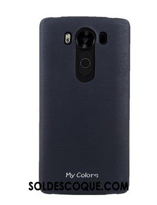 Coque Lg G4 Téléphone Portable Fluide Doux Cuir Bleu Qualité Soldes