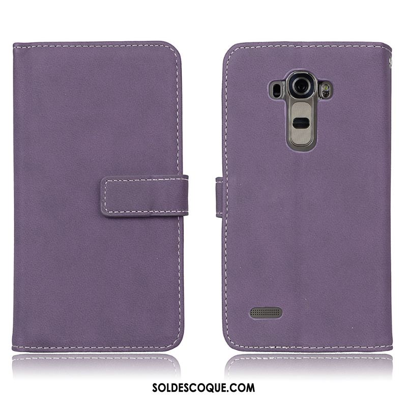 Coque Lg G4 Téléphone Portable Portefeuille Délavé En Daim Étui Clamshell Pas Cher