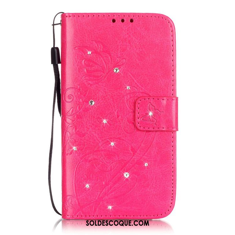 Coque Lg G4 Étui En Cuir Charmant Ornements Suspendus Papillon En Relief Pas Cher