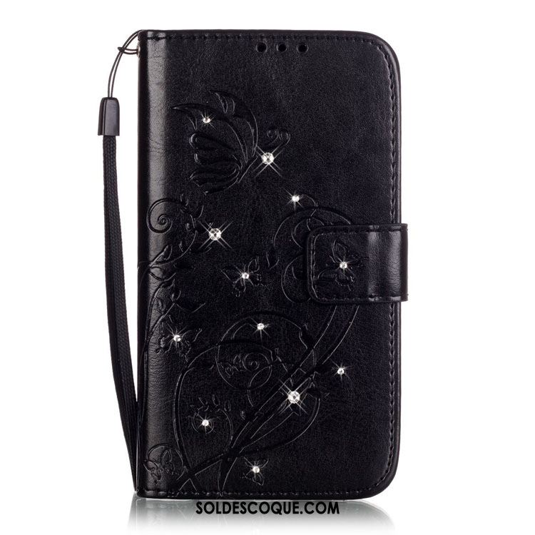 Coque Lg G4 Étui En Cuir Charmant Ornements Suspendus Papillon En Relief Pas Cher