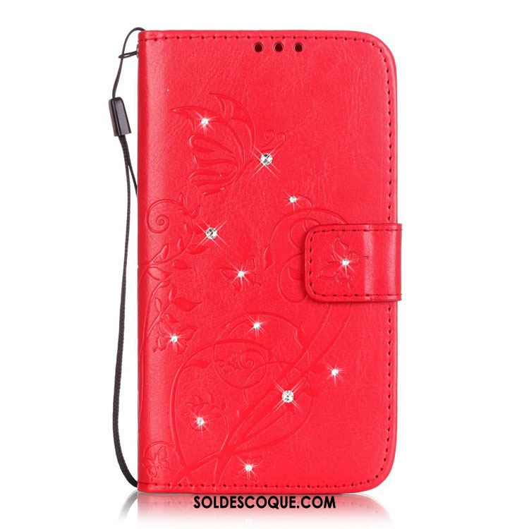 Coque Lg G4 Étui En Cuir Charmant Ornements Suspendus Papillon En Relief Pas Cher