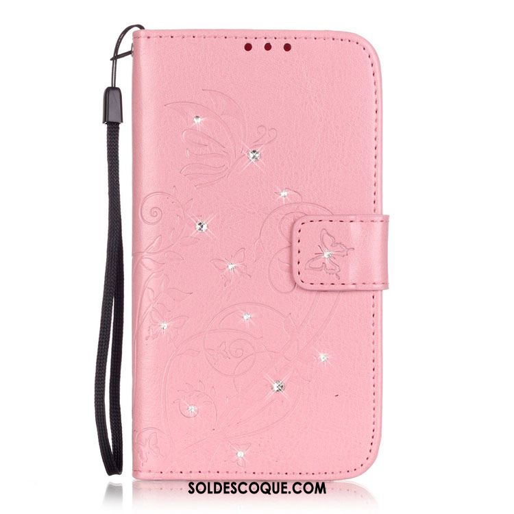 Coque Lg G4 Étui En Cuir Charmant Ornements Suspendus Papillon En Relief Pas Cher