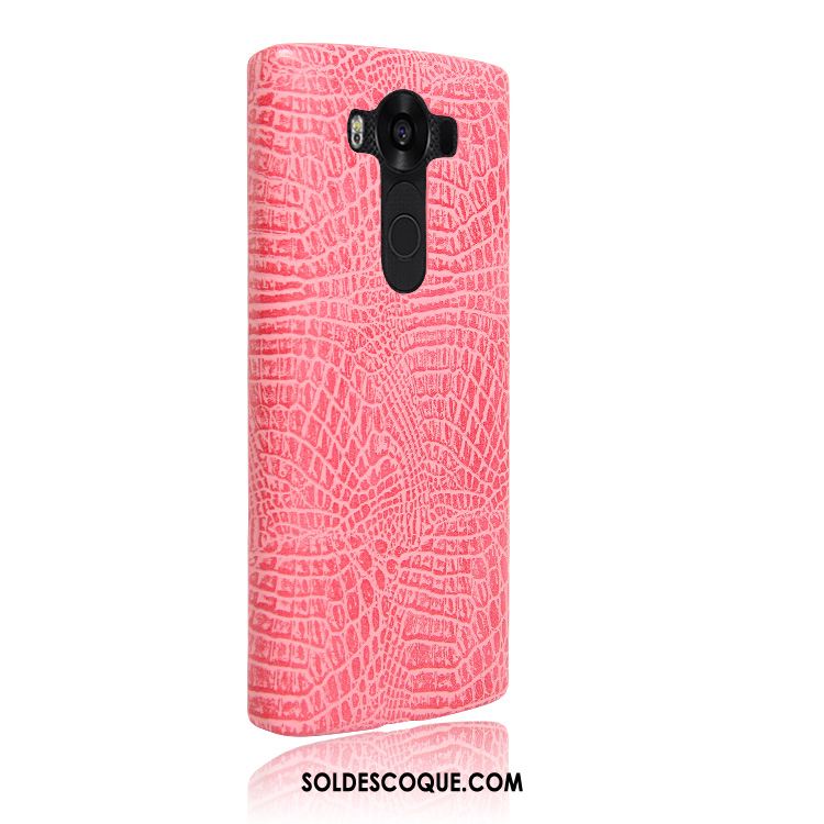 Coque Lg G4 Étui En Cuir Incassable Orange Crocodile Modèle Téléphone Portable France