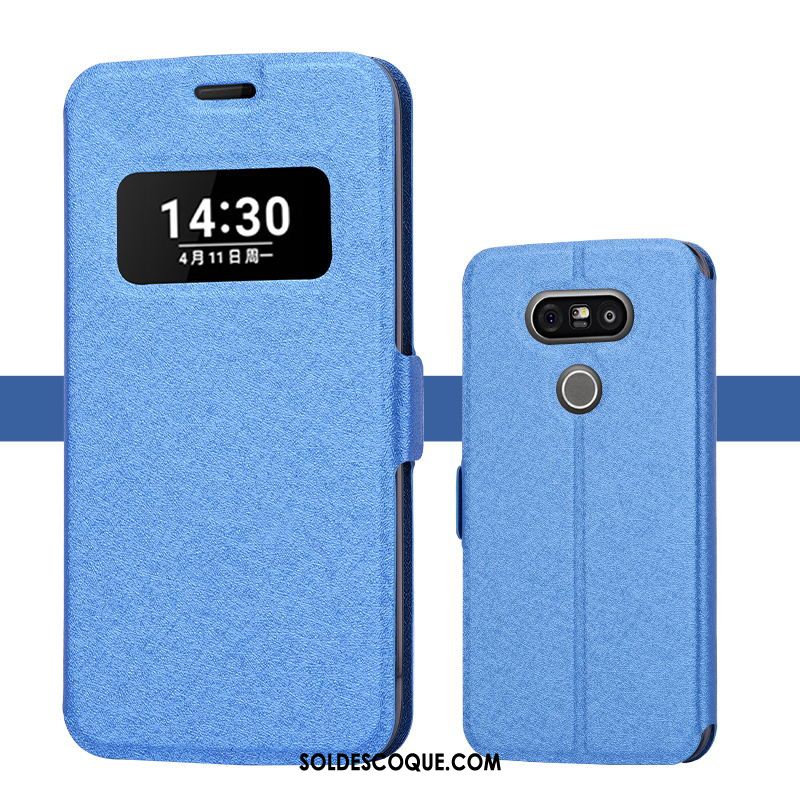 Coque Lg G5 Bleu Fluide Doux Silicone Incassable Étui Pas Cher