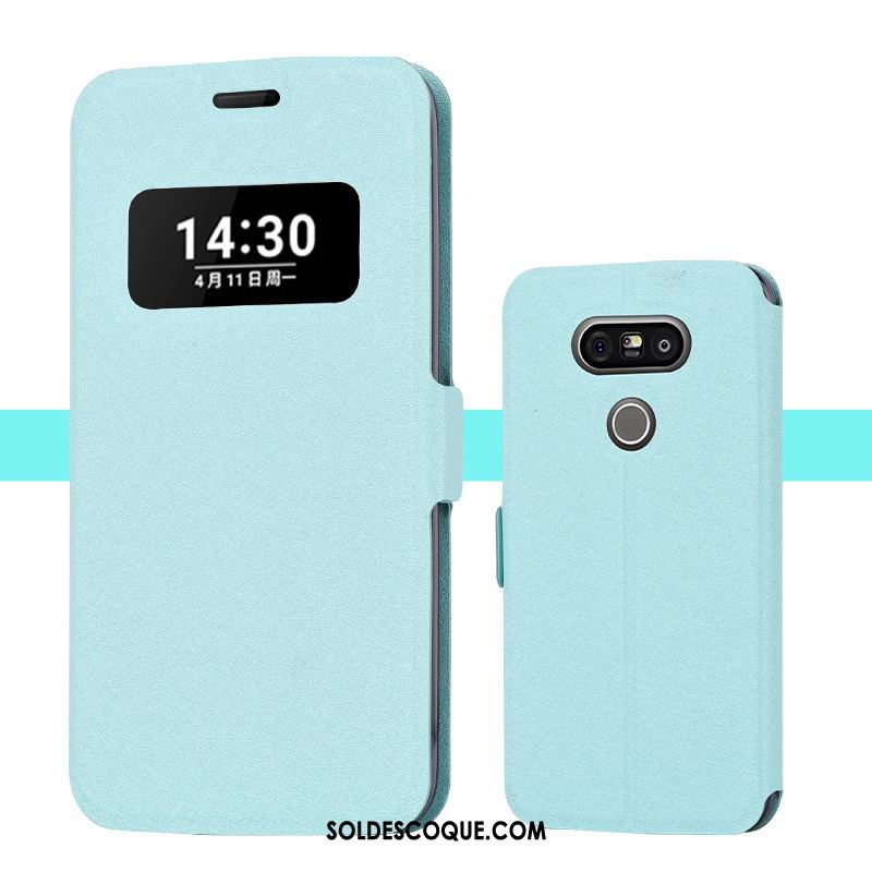 Coque Lg G5 Bleu Fluide Doux Silicone Incassable Étui Pas Cher