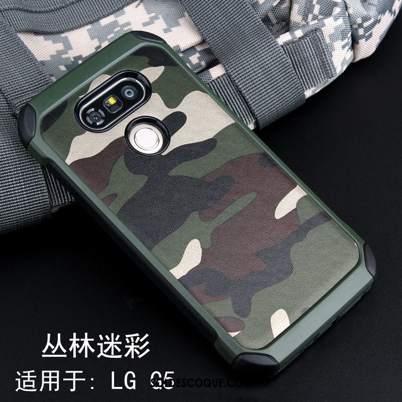 Coque Lg G5 Créatif Camouflage Incassable Protection Bleu Pas Cher