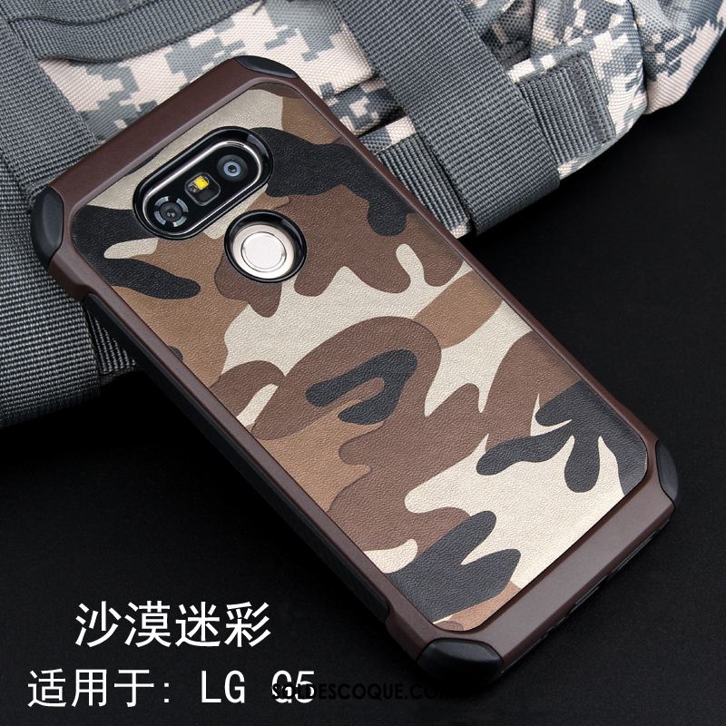 Coque Lg G5 Créatif Camouflage Incassable Protection Bleu Pas Cher