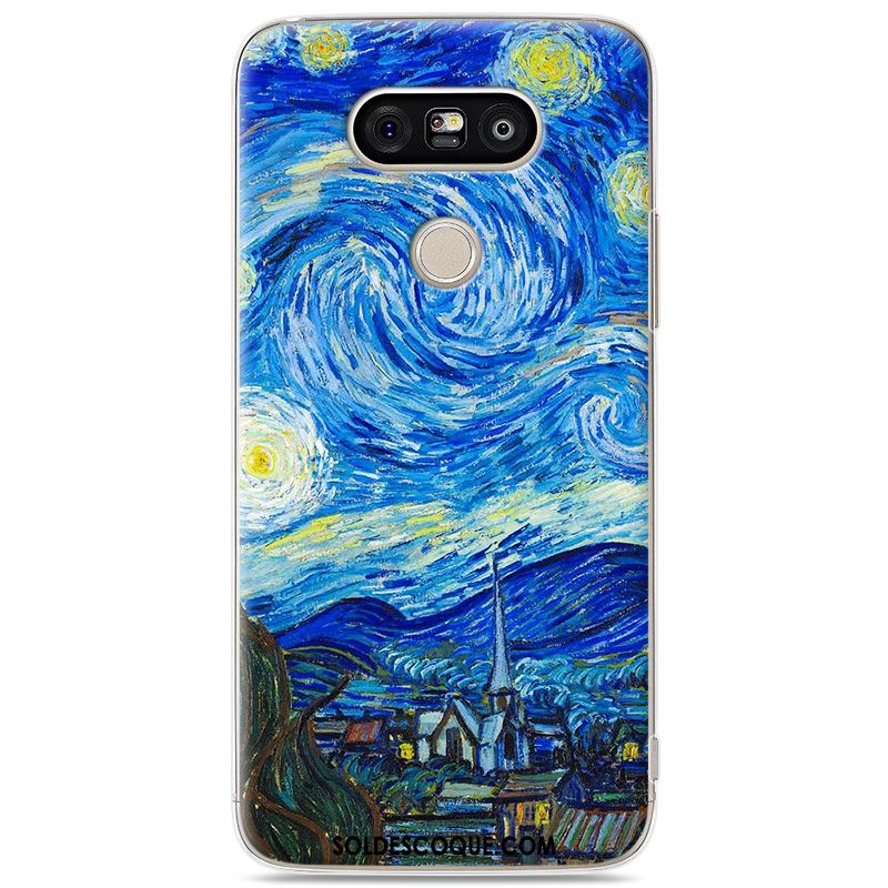 Coque Lg G5 Dessin Animé Étui Protection Créatif Bleu Housse France