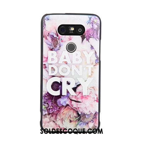 Coque Lg G5 Pivoine Ultra Noir Téléphone Portable Fleur France