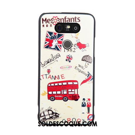 Coque Lg G5 Tendance Fluide Doux Très Mince Gaufrage Incassable Housse Pas Cher