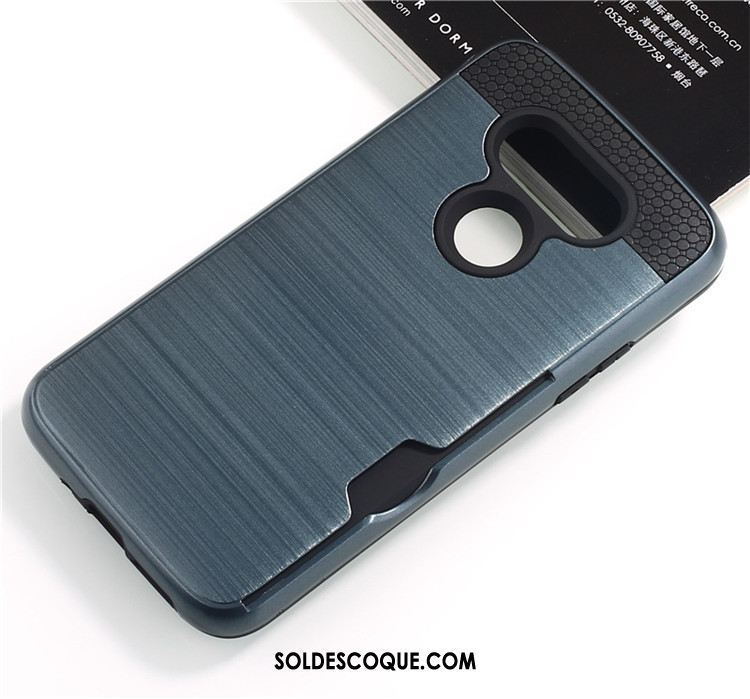 Coque Lg G5 Étui Vert Incassable Soie Carte Pas Cher