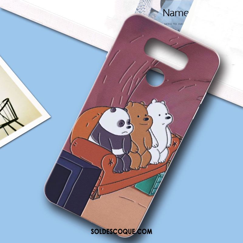 Coque Lg G6 Incassable Gaufrage Nouveau Protection Dessin Animé Pas Cher