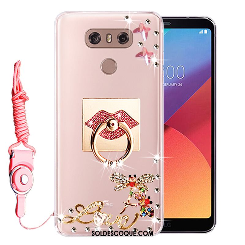 Coque Lg G6 Strass Téléphone Portable Protection Fluide Doux Incassable Pas Cher