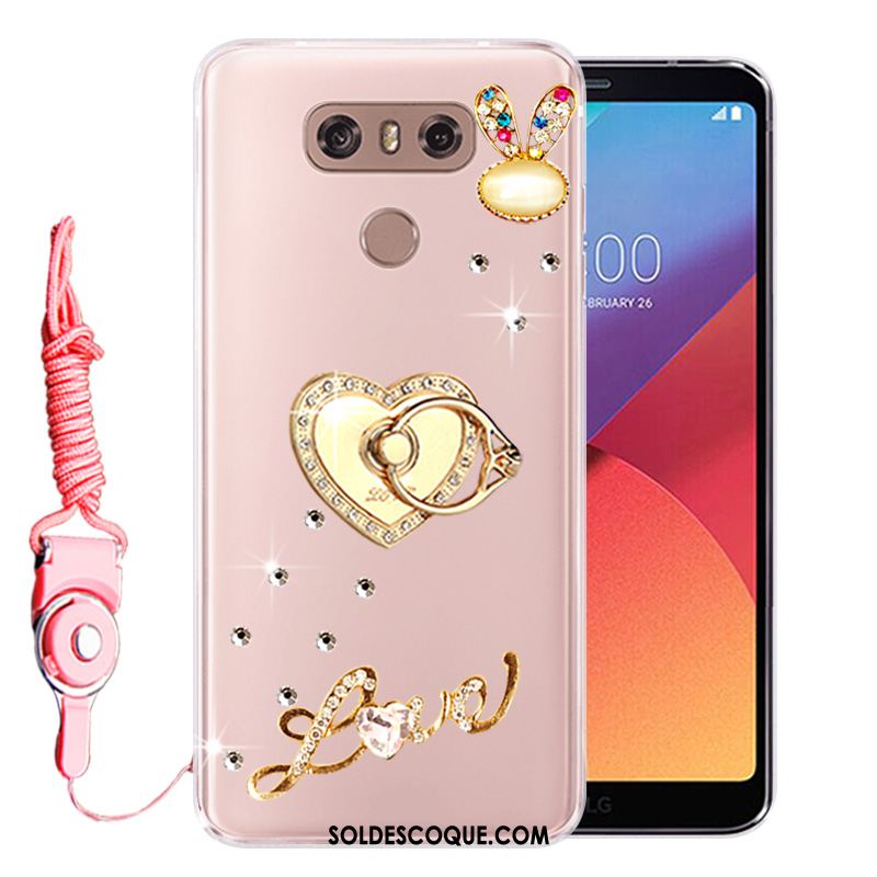 Coque Lg G6 Strass Téléphone Portable Protection Fluide Doux Incassable Pas Cher