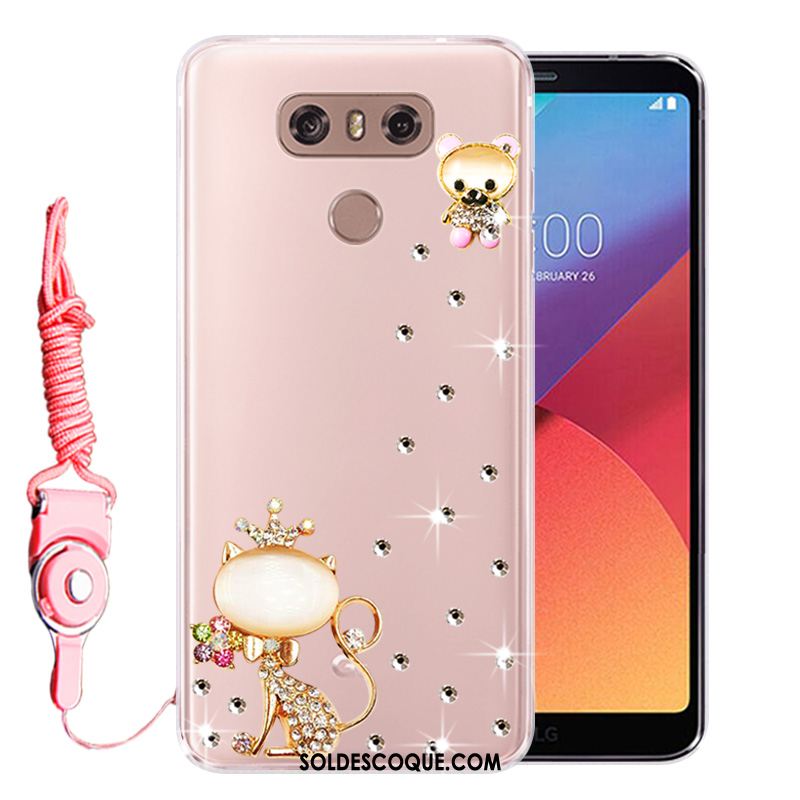 Coque Lg G6 Strass Téléphone Portable Protection Fluide Doux Incassable Pas Cher