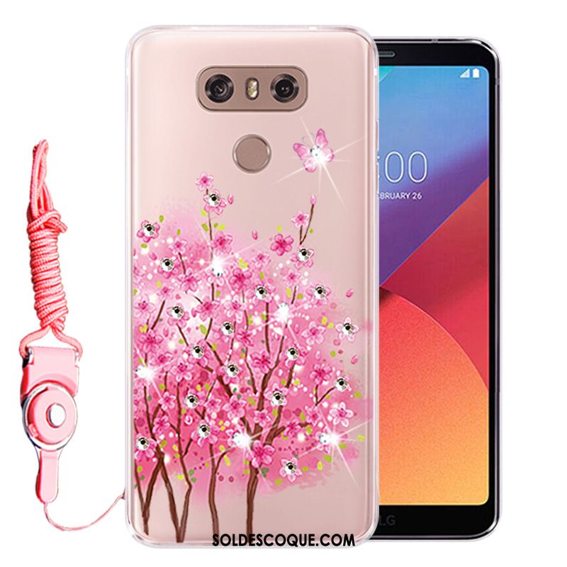 Coque Lg G6 Strass Téléphone Portable Protection Fluide Doux Incassable Pas Cher