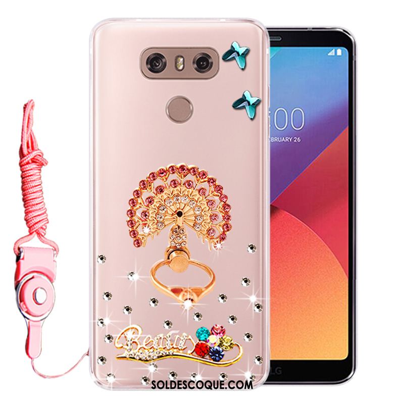 Coque Lg G6 Strass Téléphone Portable Protection Fluide Doux Incassable Pas Cher