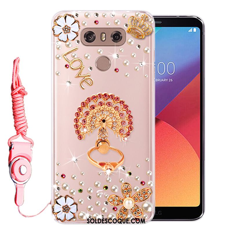 Coque Lg G6 Strass Téléphone Portable Protection Fluide Doux Incassable Pas Cher