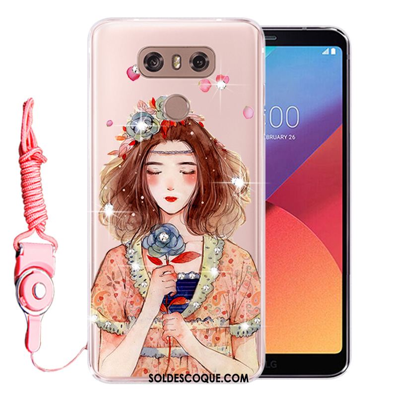 Coque Lg G6 Strass Téléphone Portable Protection Fluide Doux Incassable Pas Cher