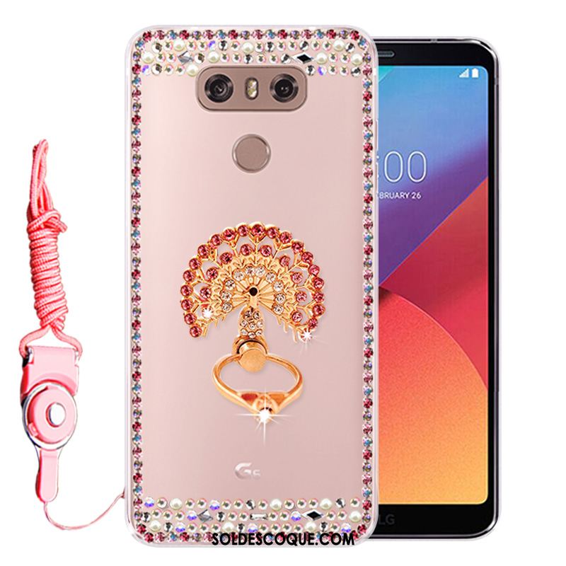 Coque Lg G6 Strass Téléphone Portable Protection Fluide Doux Incassable Pas Cher