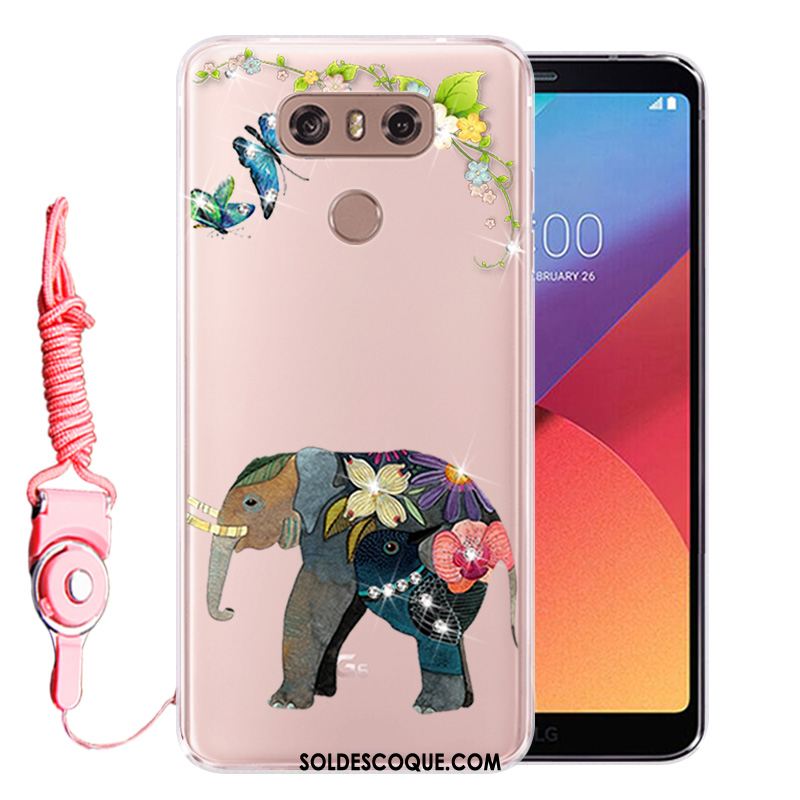 Coque Lg G6 Strass Téléphone Portable Protection Fluide Doux Incassable Pas Cher