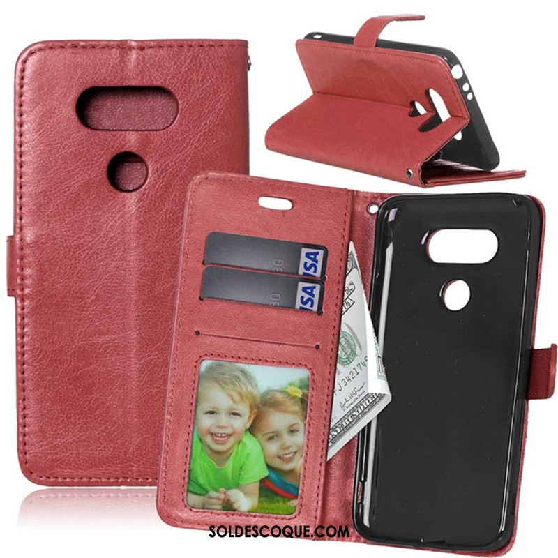 Coque Lg G6 Étui En Cuir Téléphone Portable Fluide Doux Marron Silicone En Ligne