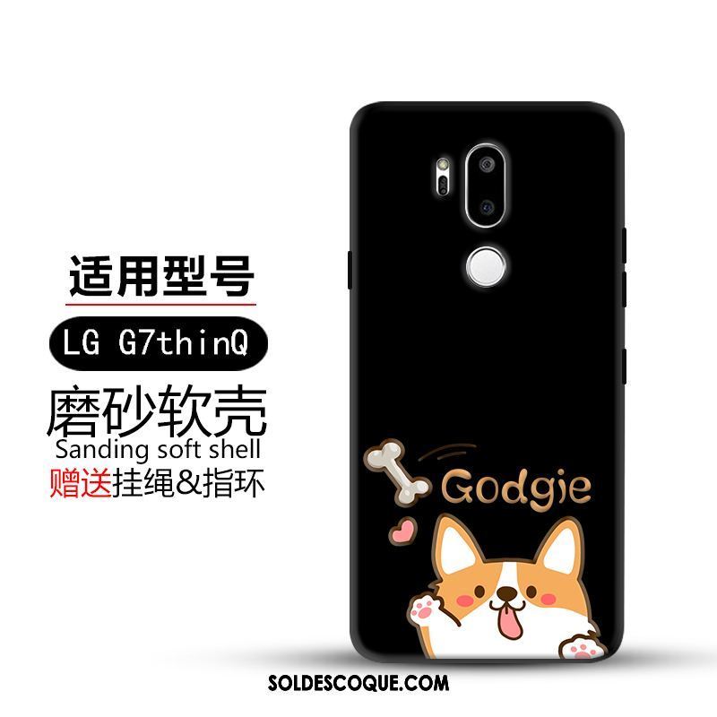 Coque Lg G7 Thinq Bordure Créatif Téléphone Portable Délavé En Daim Fluide Doux En Vente