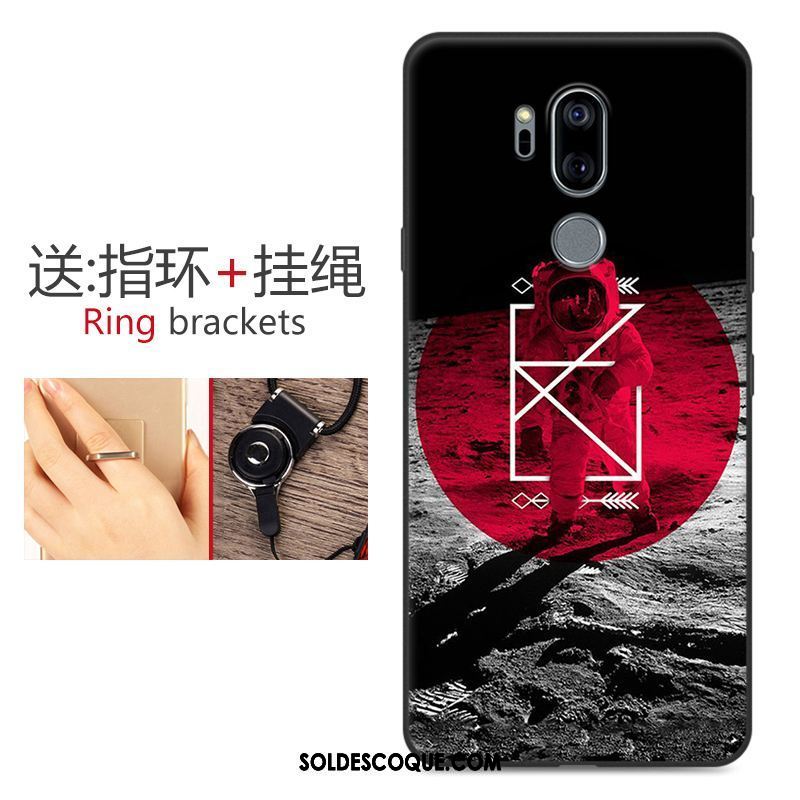 Coque Lg G7 Thinq Dessin Animé Incassable Délavé En Daim Créatif Étui France