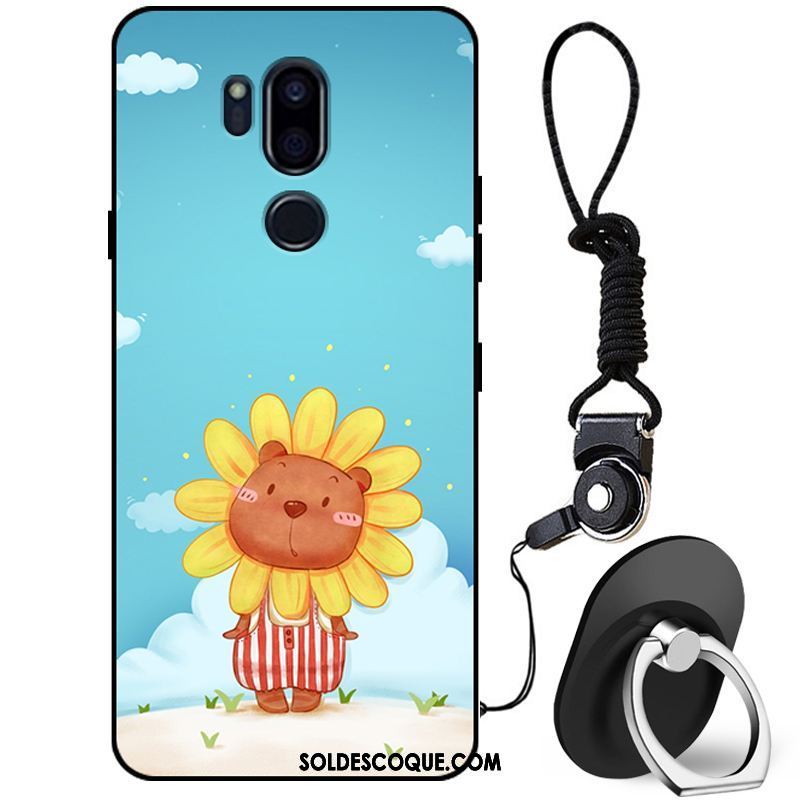 Coque Lg G7 Thinq Fluide Doux Incassable Étui Délavé En Daim Téléphone Portable En Ligne