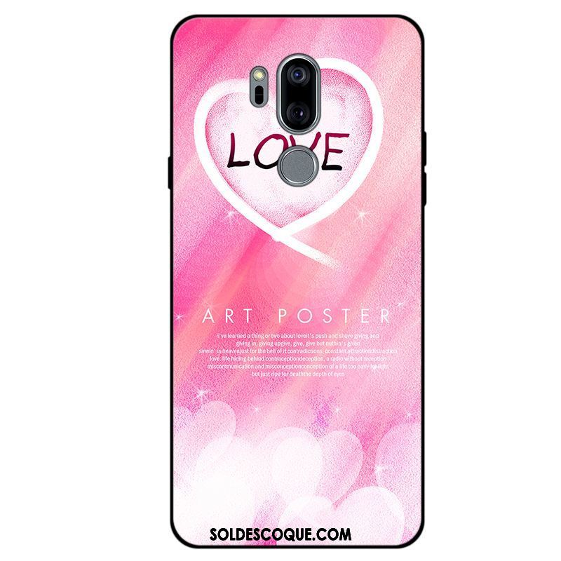 Coque Lg G7 Thinq Fluide Doux Téléphone Portable Frais Rose Étui En Vente