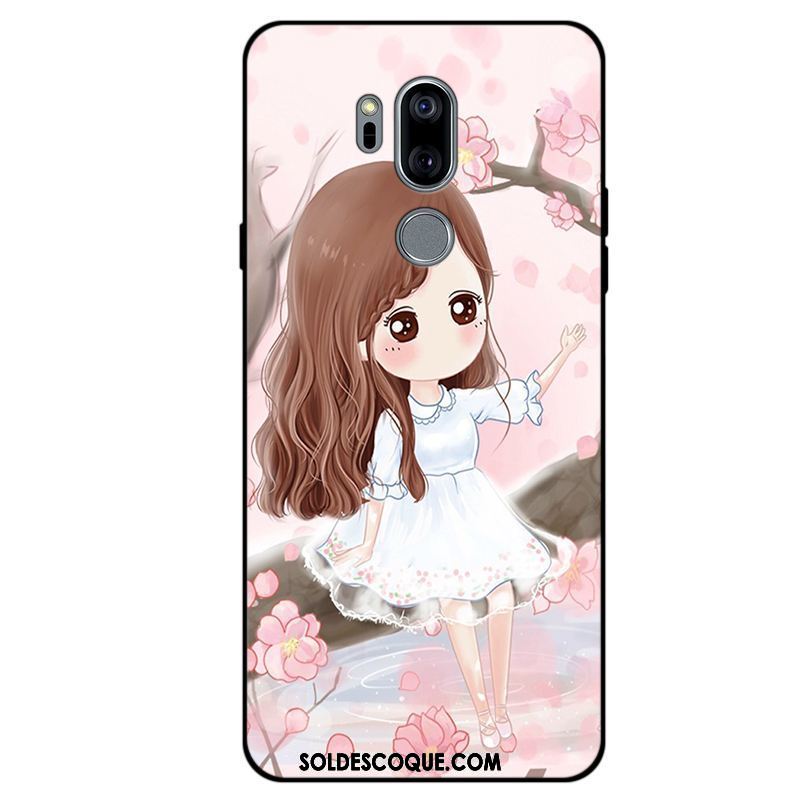 Coque Lg G7 Thinq Fluide Doux Téléphone Portable Frais Rose Étui En Vente