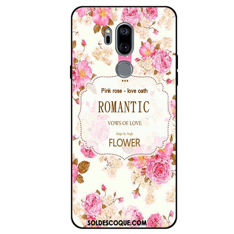 Coque Lg G7 Thinq Fluide Doux Téléphone Portable Frais Rose Étui En Vente