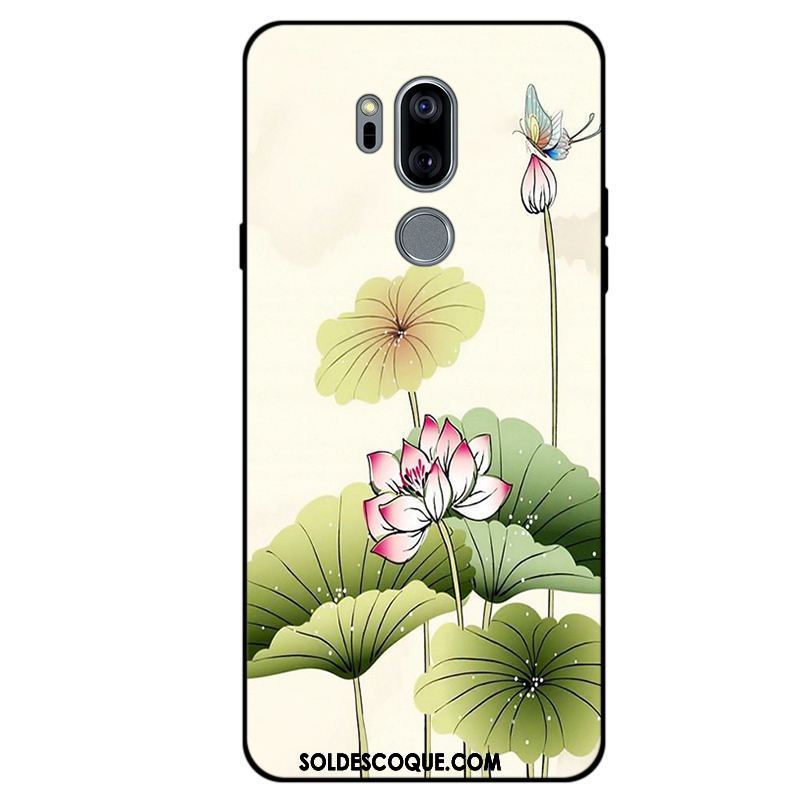 Coque Lg G7 Thinq Fluide Doux Téléphone Portable Frais Rose Étui En Vente