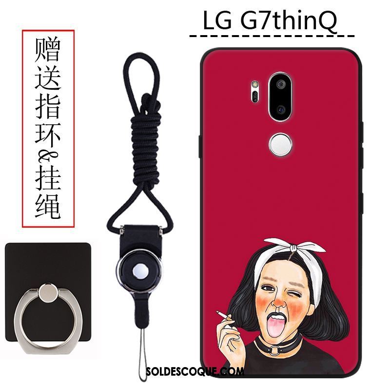 Coque Lg G7 Thinq Peinture Incassable Tout Compris Noir Téléphone Portable En Ligne