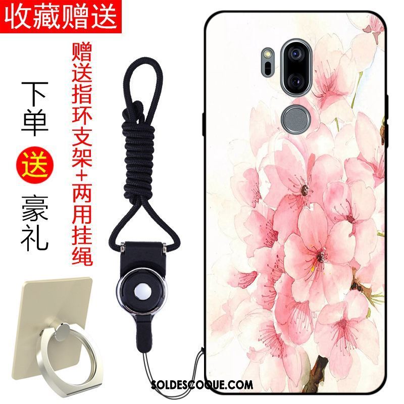Coque Lg G7 Thinq Tendance Silicone Téléphone Portable Rose Protection Pas Cher