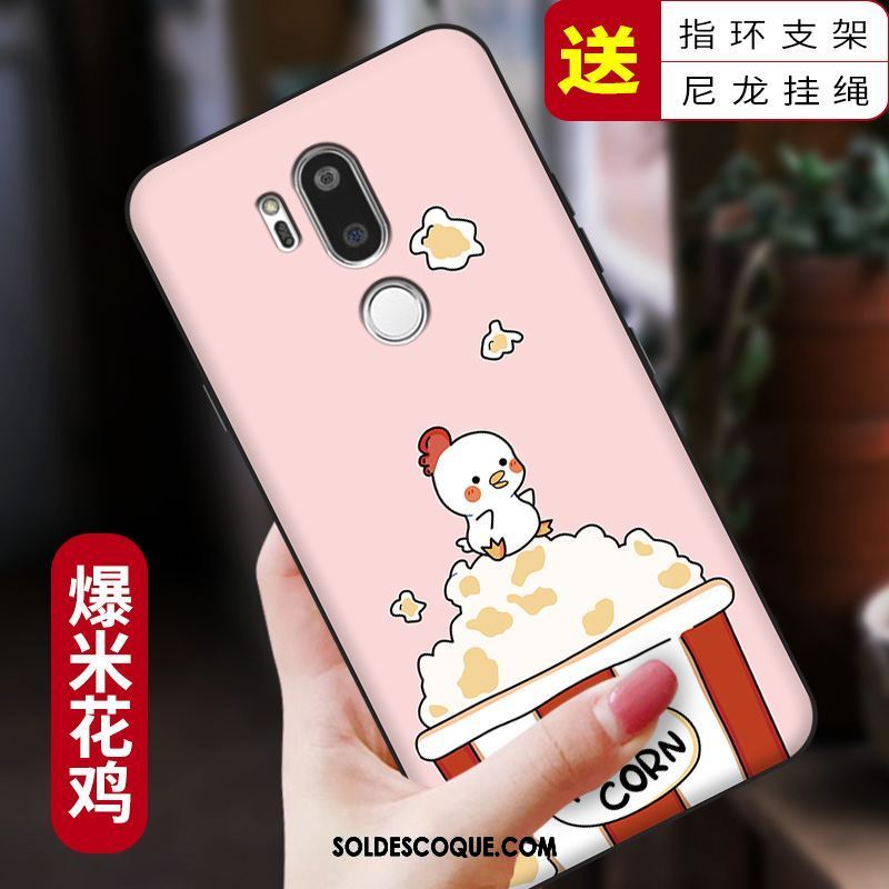 Coque Lg G7 Thinq Tout Compris Silicone Rose Étui Téléphone Portable En Vente