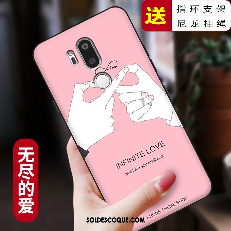 Coque Lg G7 Thinq Tout Compris Silicone Rose Étui Téléphone Portable En Vente