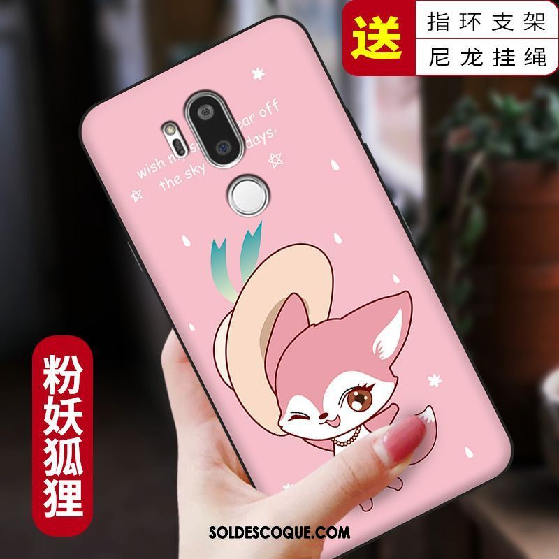 Coque Lg G7 Thinq Tout Compris Silicone Rose Étui Téléphone Portable En Vente