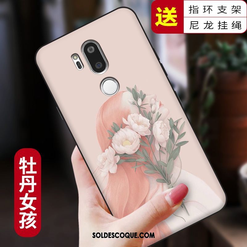 Coque Lg G7 Thinq Tout Compris Silicone Rose Étui Téléphone Portable En Vente